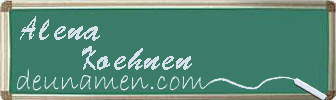 Alena Koehnen Visitenkarte